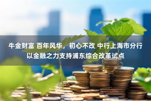 牛金财富 百年风华，初心不改 中行上海市分行以金融之力支持浦东综合改革试点